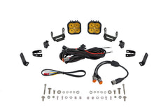 Diode Dynamics SS3 LED Bumper 1 Inch Roll Bar Kit, Sport Yellow SAE Fog (pair) DD7683