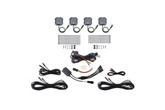 Diode Dynamics RGBW Rock Light Installer Kit w/Controller (4-pack) DD7740C