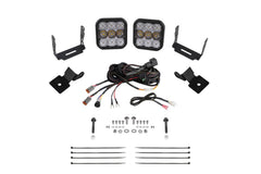 Diode Dynamics Stage Series SS5 A-Pillar Pod Kit for 2014-2018 Polaris RZR XP, Pro White Combo DD7852