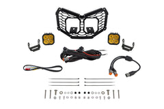 Diode Dynamics Stage Series LED Grille Kit for 2017-2024 Can-Am Maverick X3 Sport Yellow Fog DD7881