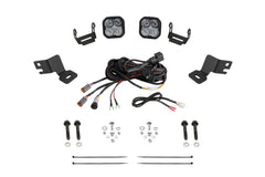 Diode Dynamics Stage Series Ditch Light Kit for 2019-2024 Polaris RZR XPSS3 Pro White Combo DD8082
