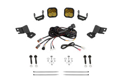 Diode Dynamics Stage Series Ditch Light Kit for 2019-2024 Polaris RZR XPSS3 Pro Yellow Combo DD8083