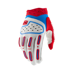 100-PERCENT AIRMATIC 2 GLOVES RED/WHITE/BLUE LG