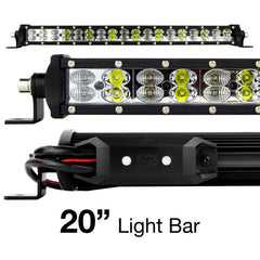XKGLOW XK Glow RGBW Light Bar High Power Offroad Work/Hunting Light w/ Bluetooth Controller 20In XK-BAR-20