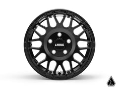 Assault Industries Standard XT Warrior Tires 32x10x15 on 15x7 Assault Industries Hellfire Satin Black Wheels 5/4.5 Pattern