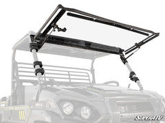 SuperATV Kawasaki Mule Pro Scratch Resistant Flip Windshield