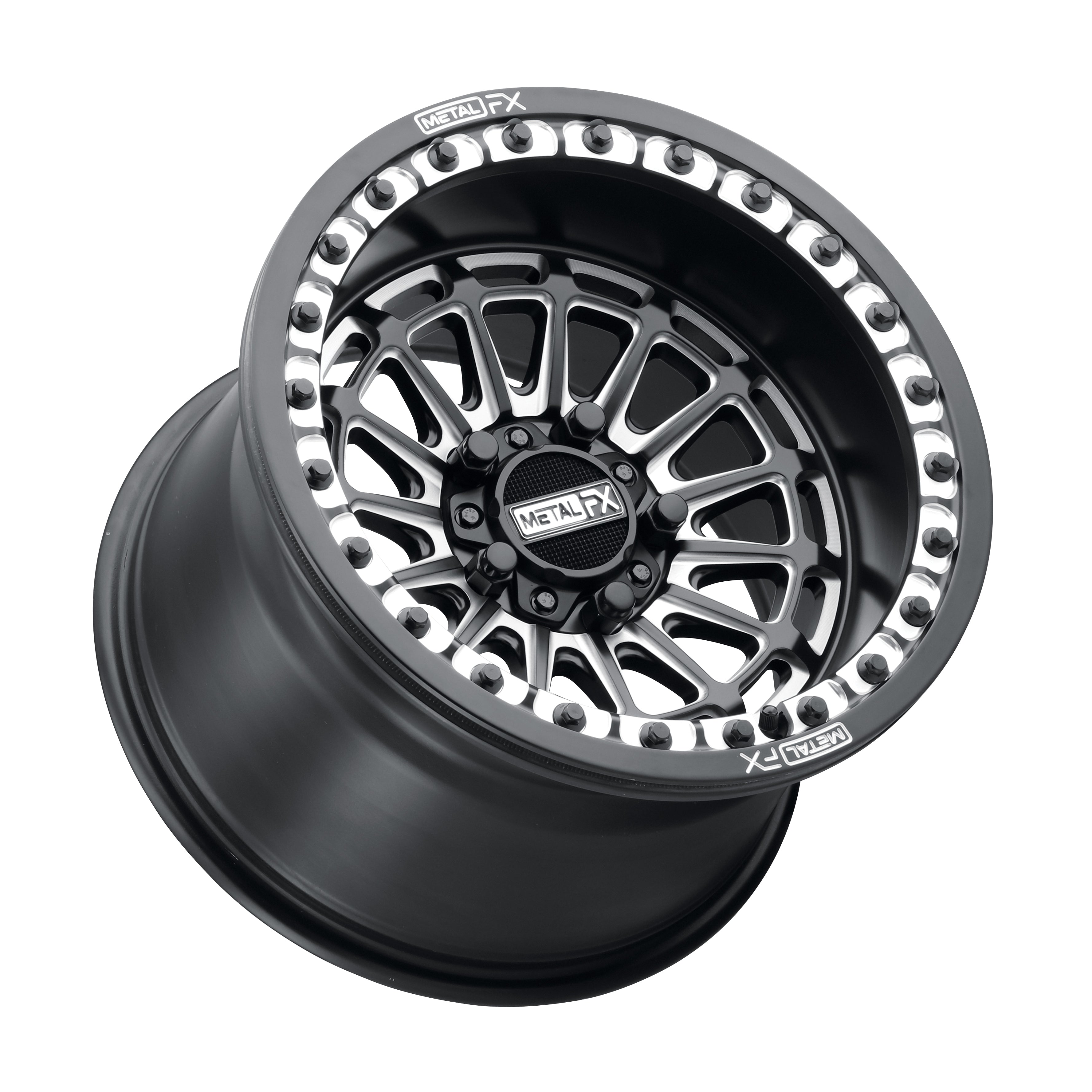 BEST DELTA R BEADLOCK, SATIN BLACK CONTRAST CUT AT METAL FX OFFROAD
