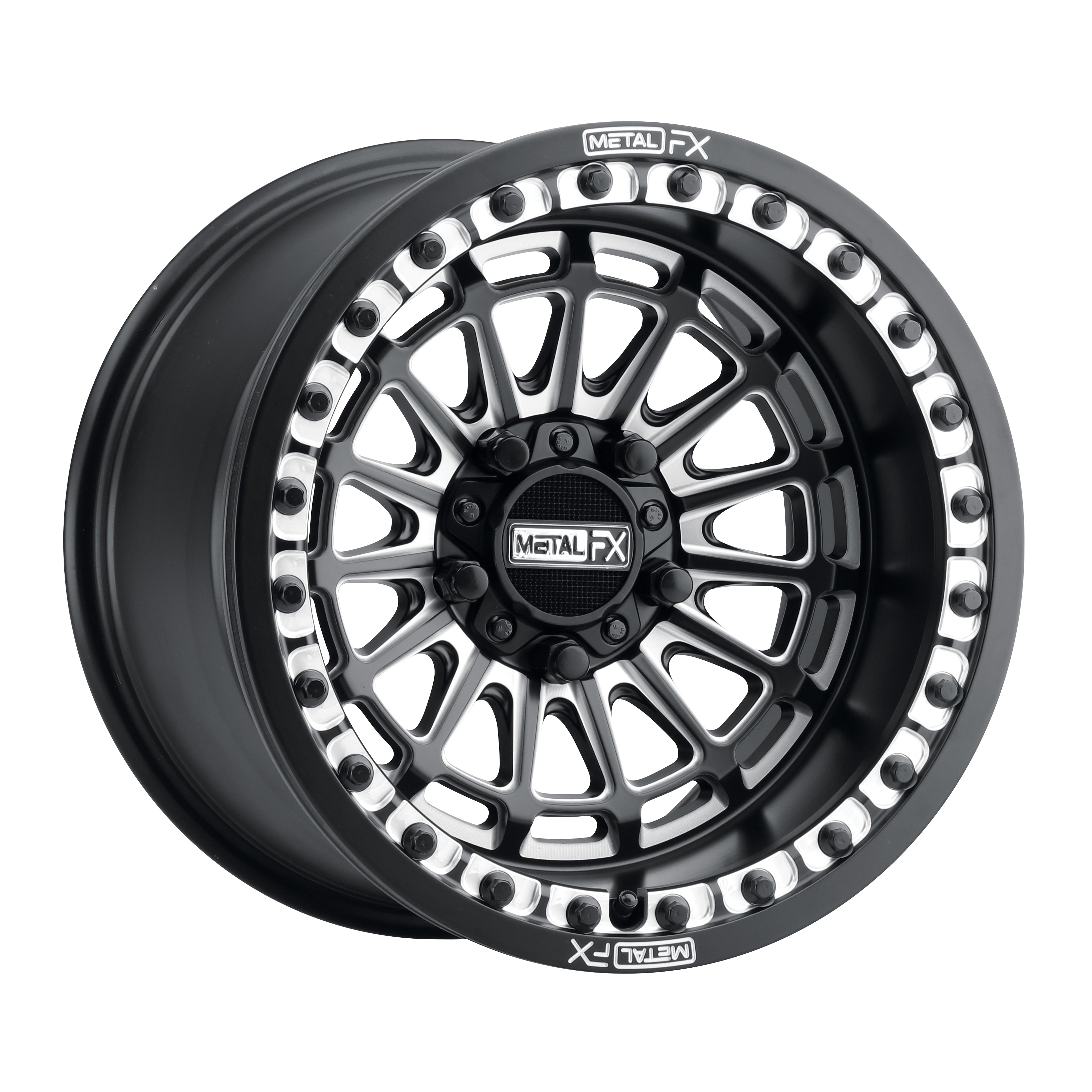 BEST DELTA R BEADLOCK, SATIN BLACK CONTRAST CUT AT METAL FX OFFROAD