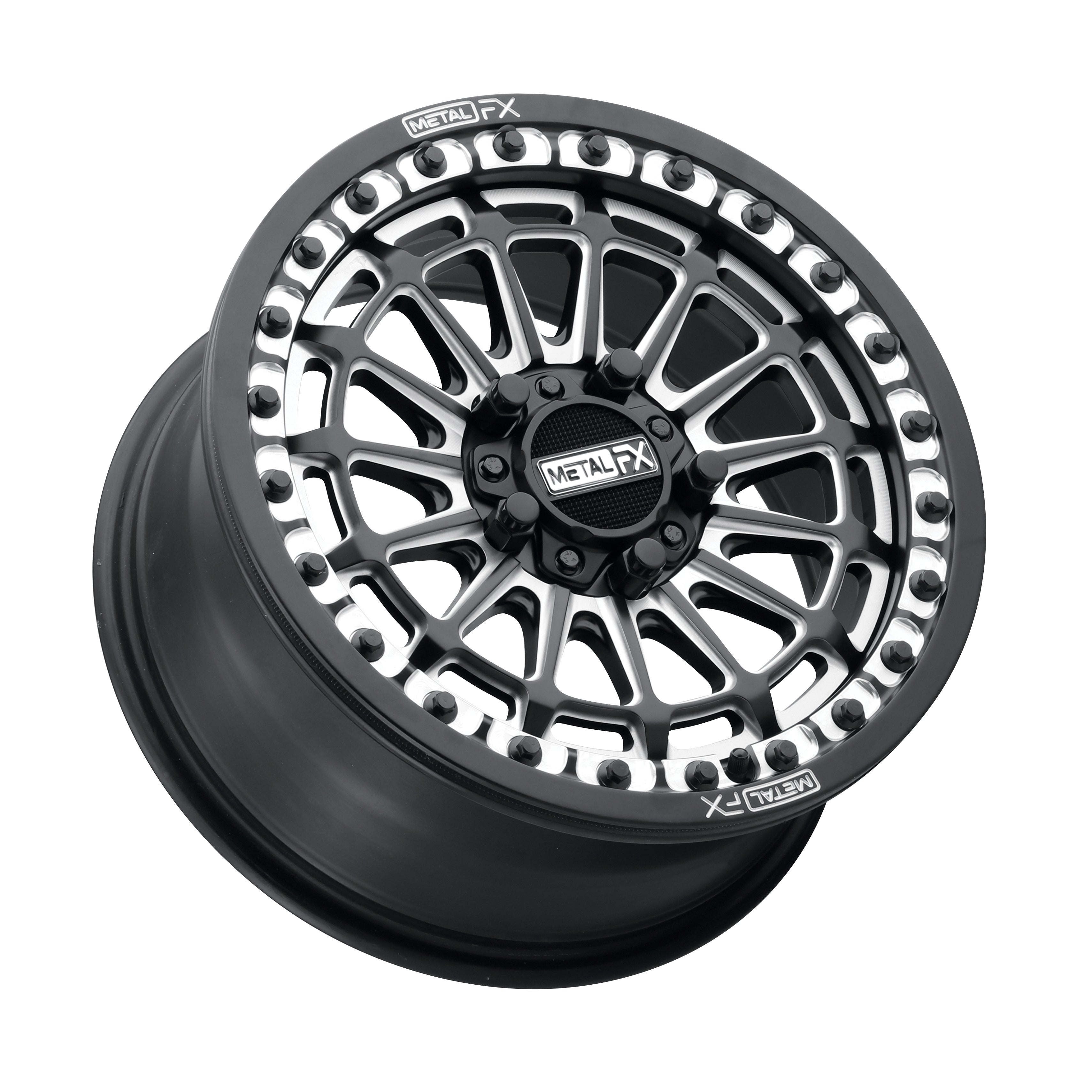 BEST DELTA R BEADLOCK, SATIN BLACK CONTRAST CUT AT METAL FX OFFROAD