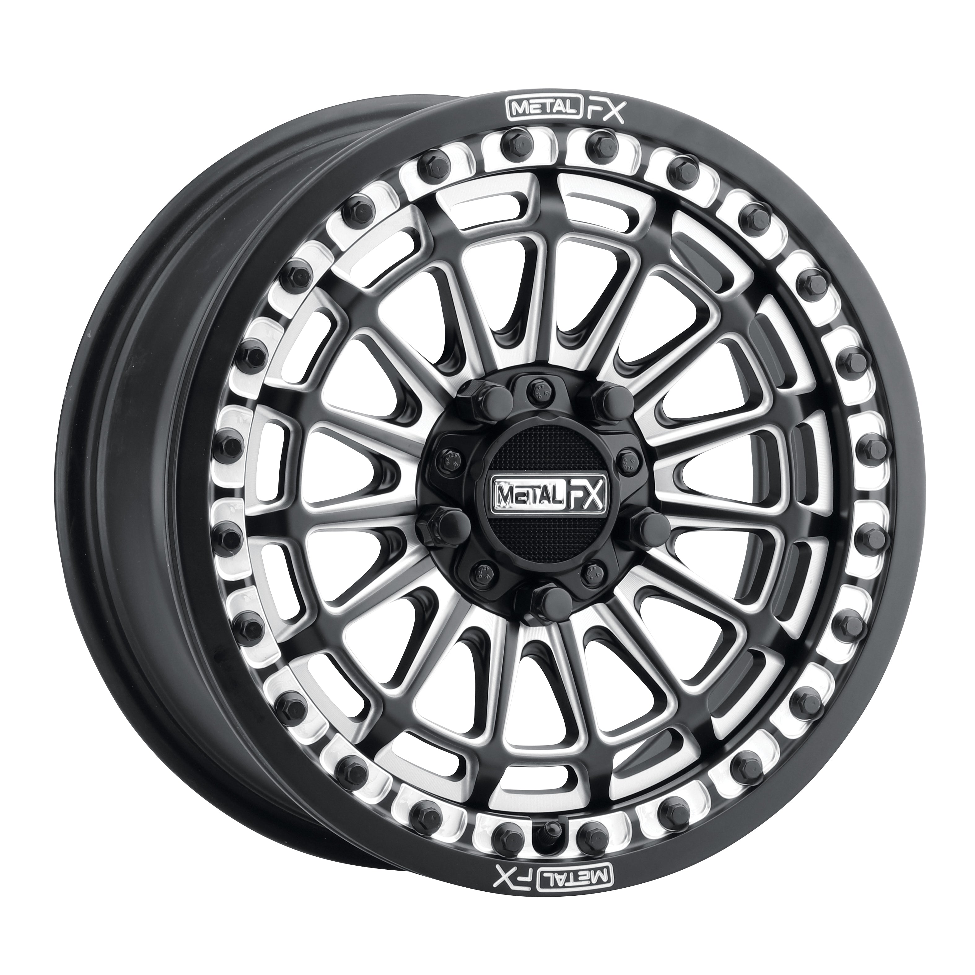 BEST DELTA R BEADLOCK, SATIN BLACK CONTRAST CUT AT METAL FX OFFROAD