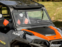 SuperATV Polaris General XP 1000 Flip-Down Glass Windshield