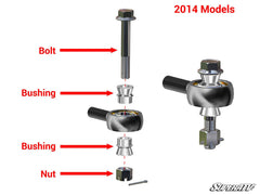 SuperATV Polaris RZR XP 1000 Z-Bend Tie Rod Kit - Replacement for SuperATV Lift Kits