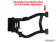 SuperATV Polaris RZR 4 800 High Clearance 1.5" Rear Offset A-Arms
