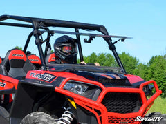 SuperATV Polaris RZR XP Turbo Flip Windshield