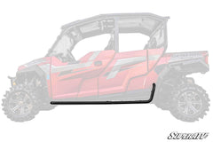 SuperATV Polaris General 4 Heavy Duty Nerf Bars - Wrinkle Black