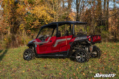 SuperATV Polaris General 4 Heavy Duty Nerf Bars - Wrinkle Black