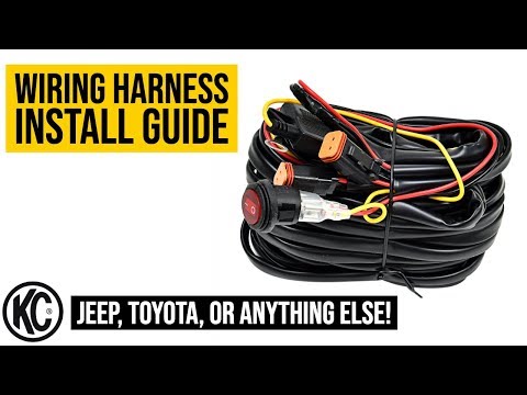 KC HiLiTES Wiring Harness with 40 Amp Relay and LED Rocker Switch 6315