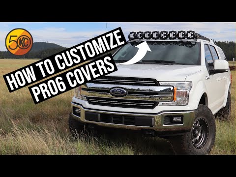 KC HiLiTES 6 in Pro6 Gravity Light Cover - Black / Yellow KC Logo 5111