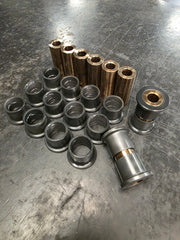 Maverick X3 Front A Arm Bushing Pins and Bushings, Full Set