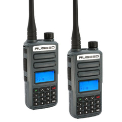 Rugged 2 Pack - Rugged GMR2 PLUS - GMRS and FRS Two Way Handheld Radios - Safety Orange