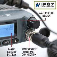 Rugged Radio Kit - G1 ADVENTURE SERIES Waterproof GMRS Mobile Radio with Antenna