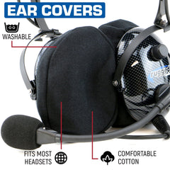 Rugged Cloth Ear Covers for Headsets
