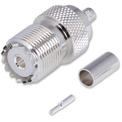 Rugged Crimp On Female UHF Antenna Connector