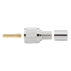 Rugged Crimp-on Male PL-259 UHF Connector for Rugged LMR400-UF - RG8 Cable