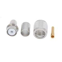 Rugged Crimp-on Male PL-259 UHF Connector for Rugged LMR400-UF - RG8 Cable