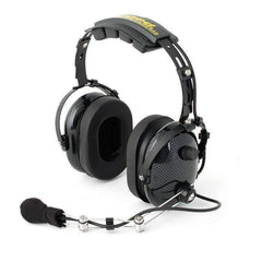 Rugged H22 Over the Head (OTH) Headset for 2-Way Radios - Black Carbon Fiber