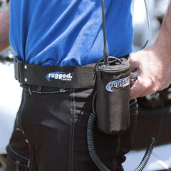 Rugged Communications Belt / Bag Combo for Moto & Circle Track Racing - Large - Fits Waists Up to 36