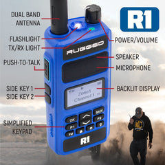 Rugged R1 READY PACK - Rugged R1 - Business Band Two Way Handheld Radios - Digital and Analog