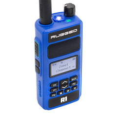Rugged R1 - Business Band Two Way Handheld Radio - Digital and Analog - Blue