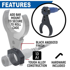 Rugged Single Headset / Helmet Jack - Bar Mount - Offroad