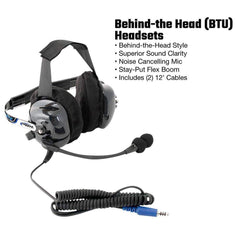 Rugged Single Seat Kit with Digital Radio - Helmet Kit