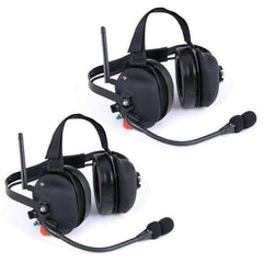 Rugged Wireless Double Talk Dual Headset Intercom System