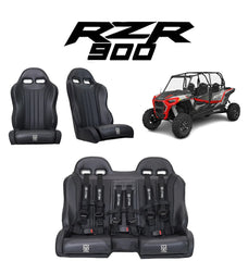 RZR 900 Rear Bench Seat & Pair of Front Bucket Seats Set (2015-2024) - UTVMA