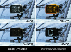 Diode Dynamics Stage Series 2in LED Pod Cover, Yellow (one) DD6601