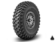 Assault Industries Standard XT Warrior Tires 32x10x15 on 15x10 Assault Industries Hellfire Matte Titanium Wheels 4/136 Pattern
