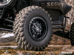 SuperATV Standard XT Warrior Tires 34x10x14 on 14x10 Healy Lock Series Beadlock Wheels 4/156 Pattern