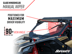 SuperATV Can-Am Commander Glass Windshield