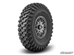 Assault Industries Standard XT Warrior Tires 30x10x15 on 15x10 Assault Industries Hellfire Matte Titanium Wheels 5/4.5 Pattern